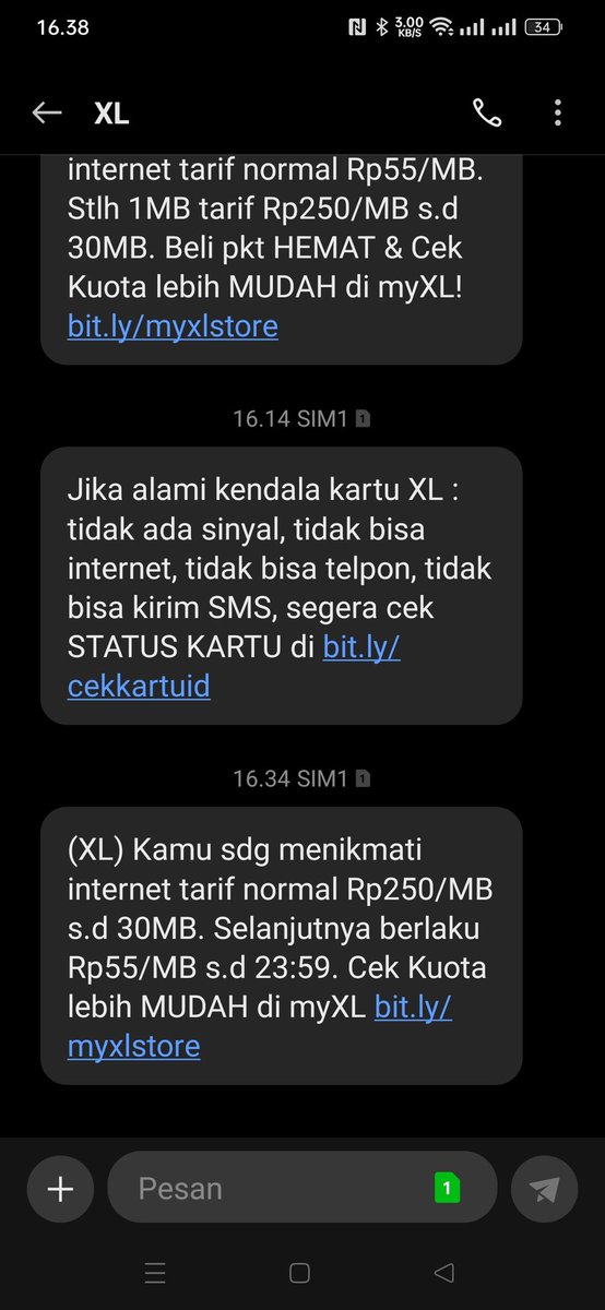 F4UW4Z's tweet photo. @myXL 
Bagaimana ini Tanggapan kalian, di telpon ke 817 gk diangkat, chat Maya jawaban nya gak berguna, agent CS sok sibuk sampai berjam2 gak dibalas dan Pulsa terus terpotong utk Internet yg tidak saya pakai, dikit tapi kalau menerus jadi RISIH..!! https://t.co/hyruL4Jxm6