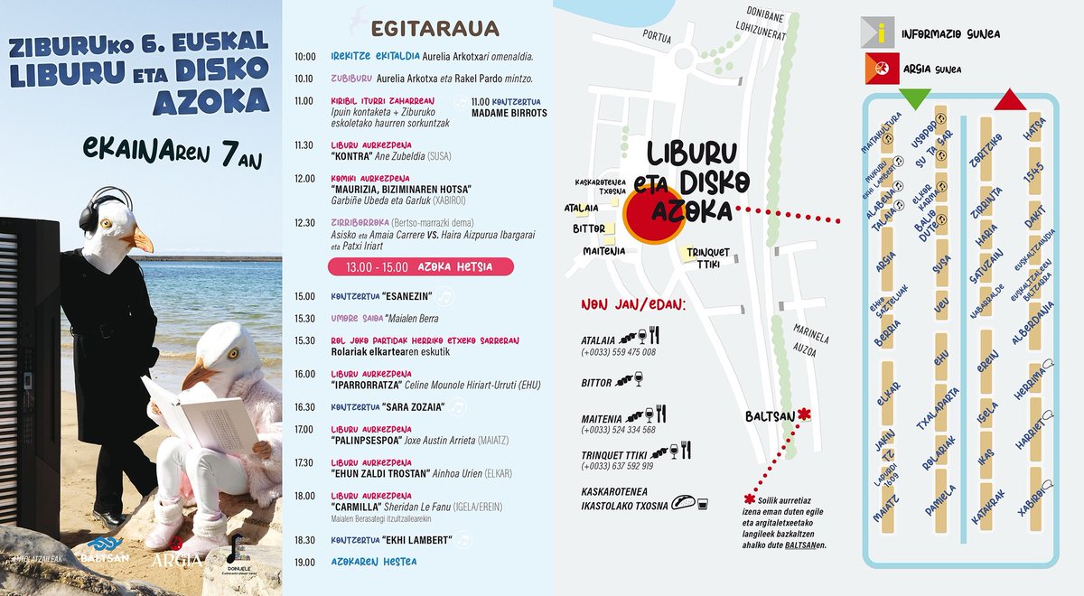 ZIBURUKO EUSKAL LIBURU AZOKA

Horra larunbaterako hitzordu polita.

<a href="/ZAntxeta/">ZiburukoAntxeta</a>  #BaltsanElkartea #argia #ziburu #euskalliburuazoka