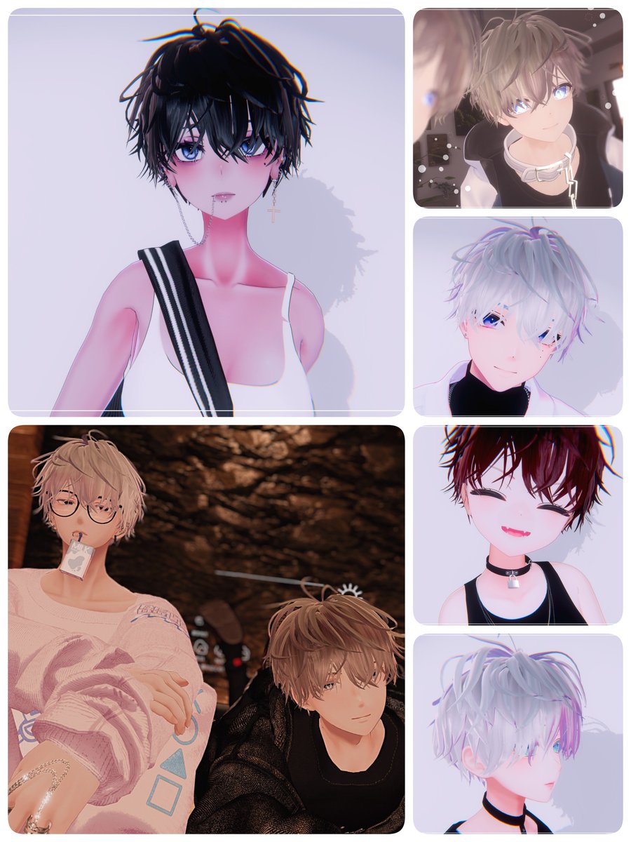 新作アイテム公開記念ということで、『Nebosuke hair』をプレゼント致します！

□応募方法↓
<a href="/stella86suU/">捨良🌃</a>をフォロー&amp;この投稿をRP
□対応アバター【水瀬/杏里/森羅/狛乃/彼方/真央/ラシューシャ(斑霞
追加予定)】

当選人数は3名様！締切は明日23時となります🎁

#VRChat #booth_pm #L_bleuE_vrc