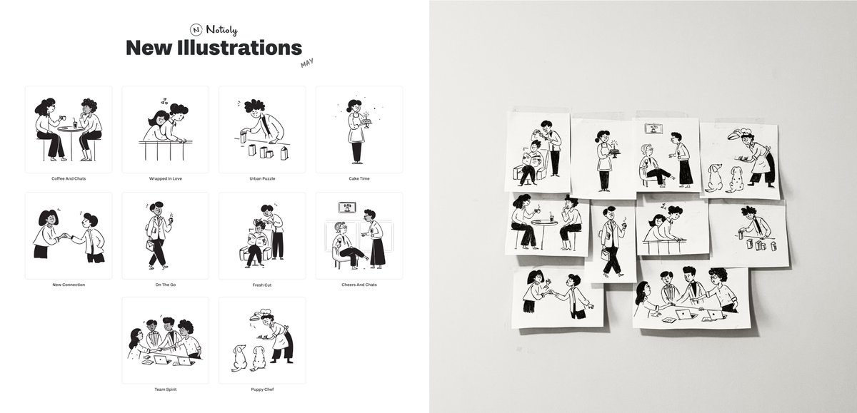 It's that time again:
New illustrations are up, made with love and waiting for you 🎨✨😍