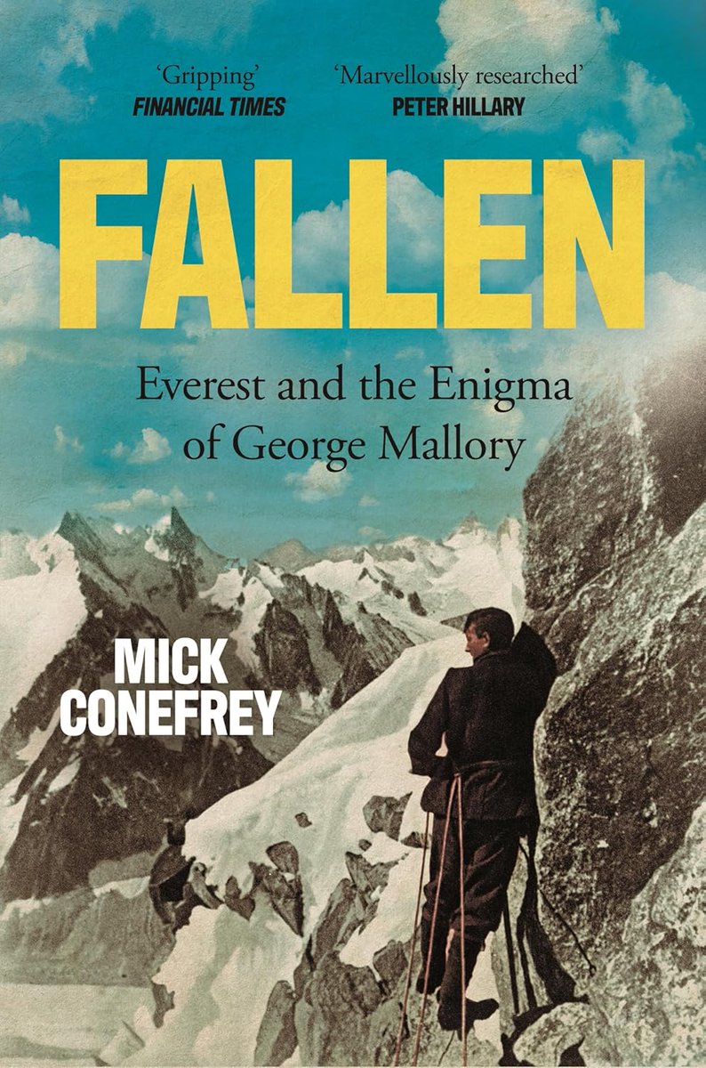 Released tomorrow, the paperback of Fallen, with a brand new chapter on the discovery of Andrew Irvine's boot and its implications.
#Everest #Mallory #Irvine #Himalaya

tinyurl.com/yckh4xbz