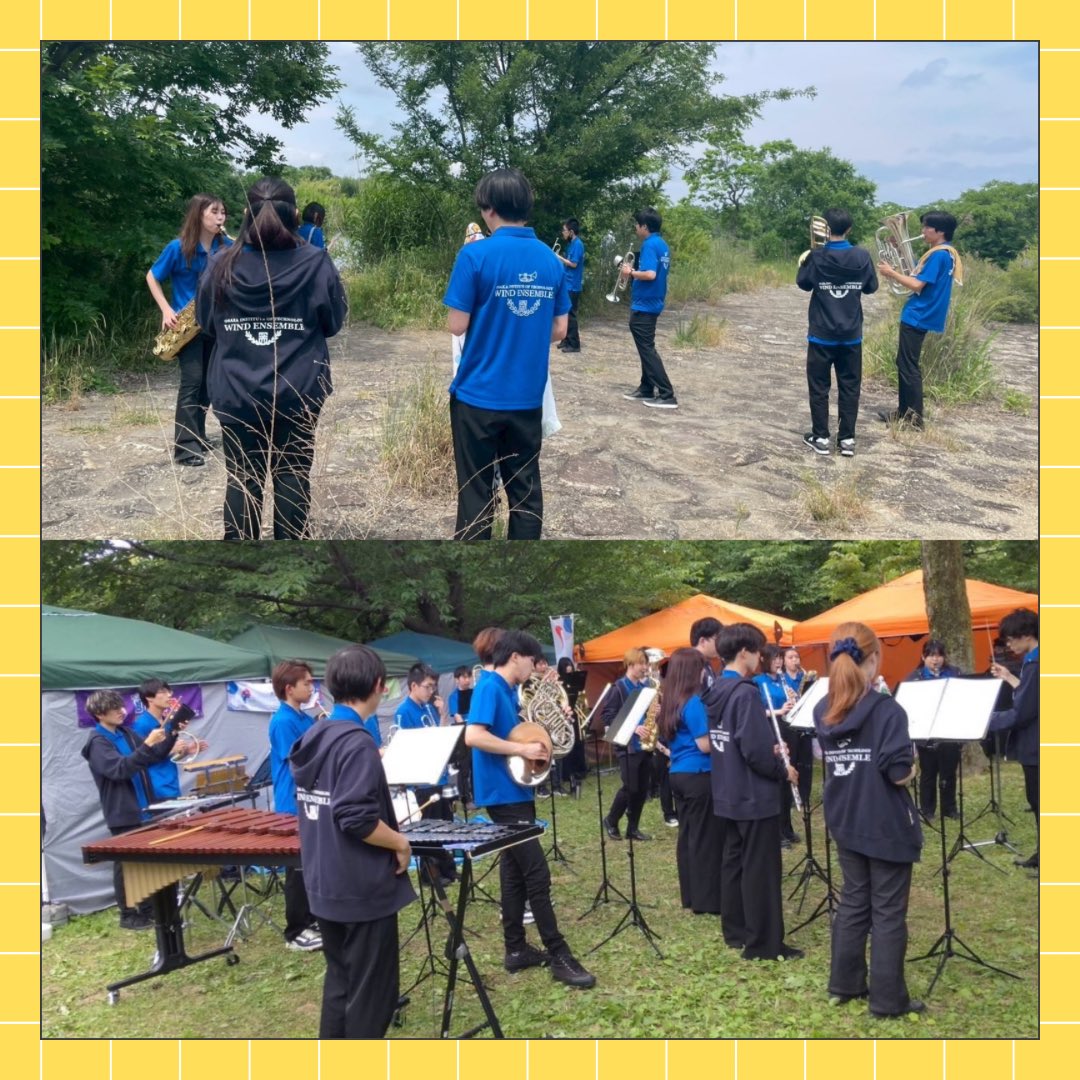 windensembleoit's tweet image. こんにちは！大阪工業大学文化会ウインドアンサンブルです！！🎺

6/1（日）、大宮キャンパスの隣にある城北公園にて行われたあさひファン★フェスタで演奏させていただきました！

〜演奏曲〜
♪じょいふる
♪夢をかなえてドラえもん
♪学園天国(アンコール)