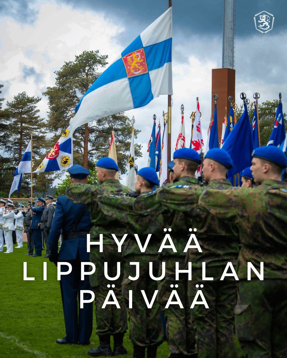 anttihakkanen's tweet photo. Tänään 4. kesäkuuta vietämme Puolustusvoimain lippujuhlan päivää. Sotilaallisen maanpuolustuksen merkitys tunnustetaan meillä Suomessa laajasti. Pidetään siitä huolta, nyt ja tulevaisuudessa. Toivotan hyvää juhlapäivää kaikille. 🇫🇮 https://t.co/8JflCCxWSK