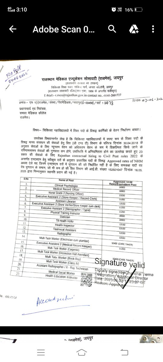 dausa59157's tweet photo. समान काम तो वेतन समान क्यों नहीं...?
ये वेतन विसंगति क्यों...?
जब @AyushmanNHA ने संविदा नर्स का वेतन 18900 रुपए प्रतिमाह तय किया तो RajMES द्वारा 13150 वेतन क्यों...?
संविदा नर्स इसका विरोध करता है
@JPNadda @GajendraKhimsar
@BhajanlalBjp @RajGovOfficial
@RajCMO @nhm_rajasthan https://t.co/6OtndLn83B