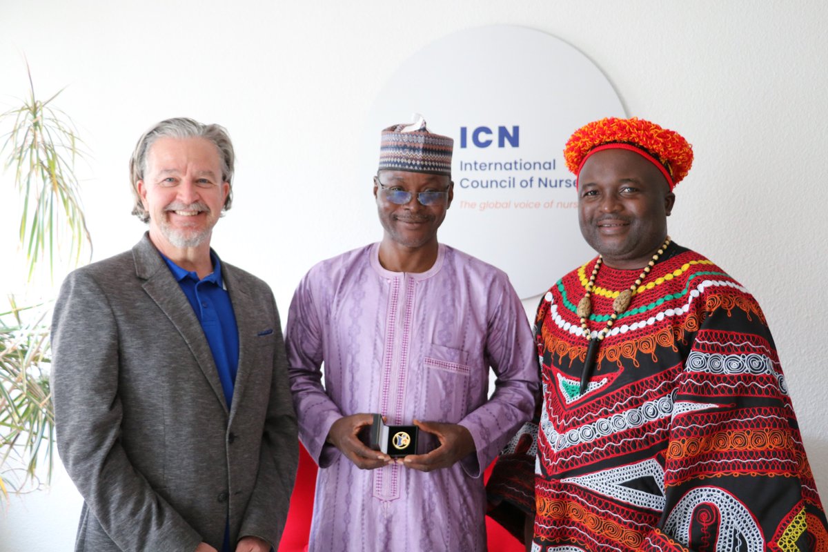 ICN (@icnurses) on Twitter photo ICN CEO <a href="/HowardCatton/">Howard Catton</a> was pleased to welcome the President and Secretary General of the Order of the #Medical and #Health Professions in #Cameroon (OPMS) for their first official visit to ICN, following their membership last year. ICN CEO <a href="/HowardCatton/">Howard Catton</a> was pleased to welcome the President and Secretary General of the Order of the #Medical and #Health Professions in #Cameroon (OPMS) for their first official visit to ICN, following their membership last year.