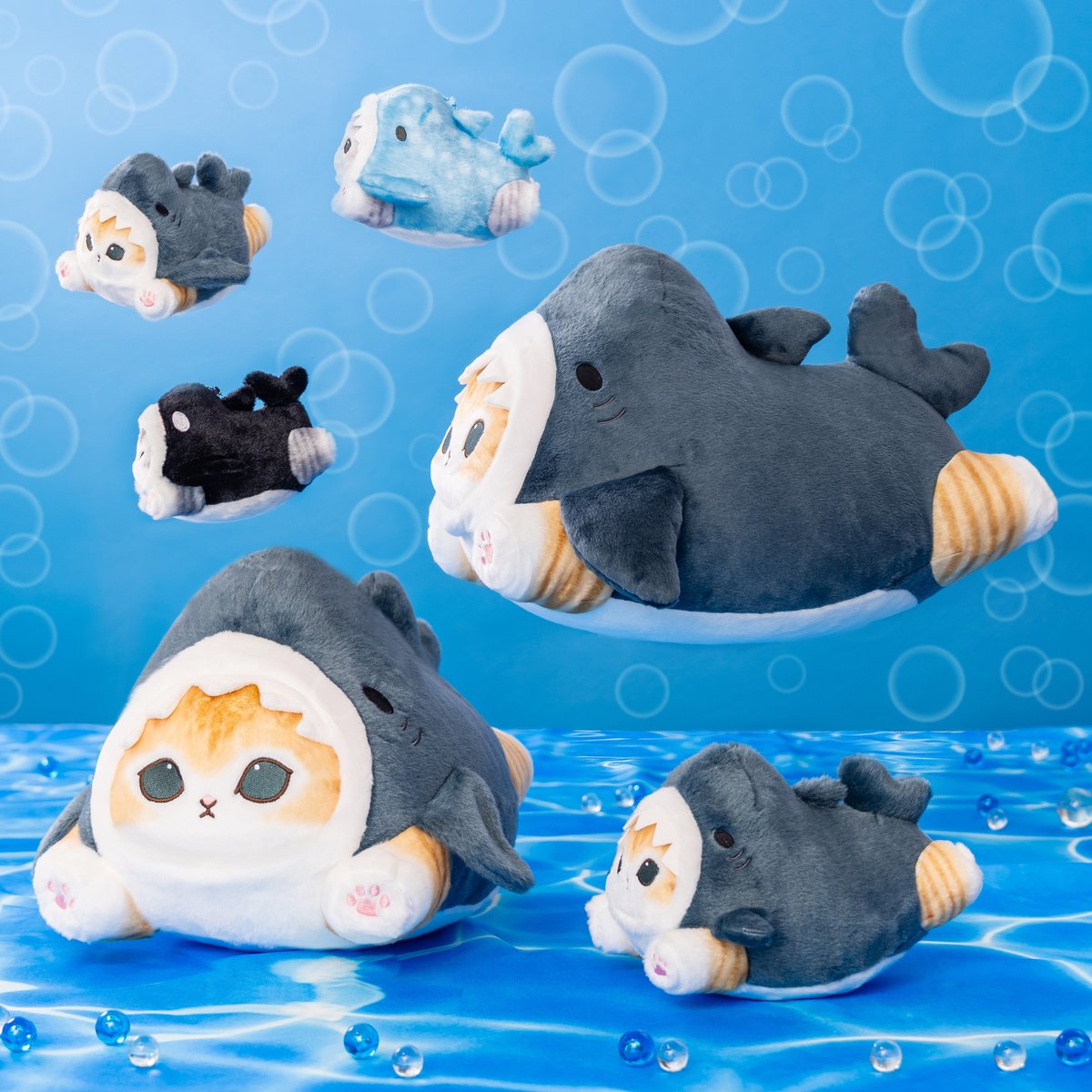 🦈#mofusandくじ 好評販売中🦈 『#mofusand ごろりん！サメにゃんズ