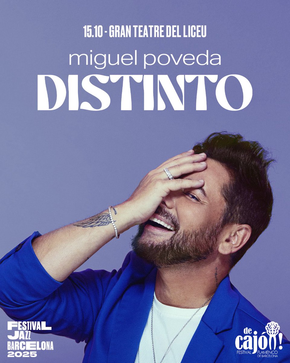 Miguel Poveda (@miguelpoveda) on Twitter photo ¡B A R C E L O N A!
Volvemos al Gran Teatre del <a href="/Liceu_cat/">Gran Teatre del Liceu</a> con con un concierto único y DISTINTO
¿Te lo vas a perder?
Mañana a las 11:00 estarán disponibles las entradas en miguelpoveda.com
¡Os espero!
<a href="/bcnjazzfest/">BarcelonaJazzFestival</a> <a href="/theprojectbcn/">TheProject</a> ¡B A R C E L O N A!
Volvemos al Gran Teatre del <a href="/Liceu_cat/">Gran Teatre del Liceu</a> con con un concierto único y DISTINTO
¿Te lo vas a perder?
Mañana a las 11:00 estarán disponibles las entradas en miguelpoveda.com
¡Os espero!
<a href="/bcnjazzfest/">BarcelonaJazzFestival</a> <a href="/theprojectbcn/">TheProject</a>