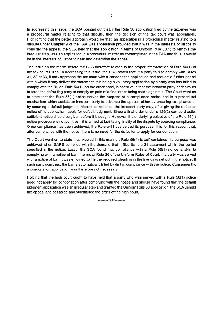 Commissioner for the South African Revenue Service v Virgin Mobile South Africa (Pty) Ltd (1303/2023) [2025] ZASCA 77 (04 June 2025)
Today the Supreme Court of Appeal (SCA) upheld an appeal with costs including the costs of two counsel against an order of the Gauteng Division.
