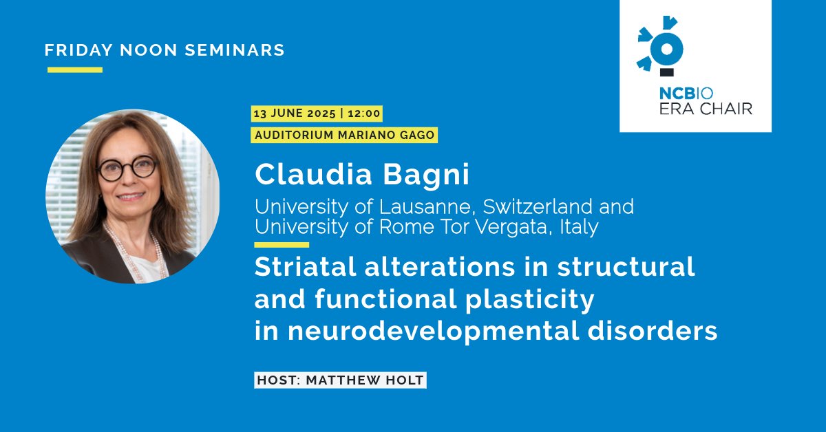 AstrocytesRus's tweet image. Extremely happy to welcome Prof. Claudia Bagni from U. of Lausanne🇨🇭 and U. Tor Vergata Rome🇮🇹as our next speaker for the #ERAChair Seminar Series next June 13 @i3S_UPorto ! @BagniLab @unil @unitorvergata #AstrocytesRus