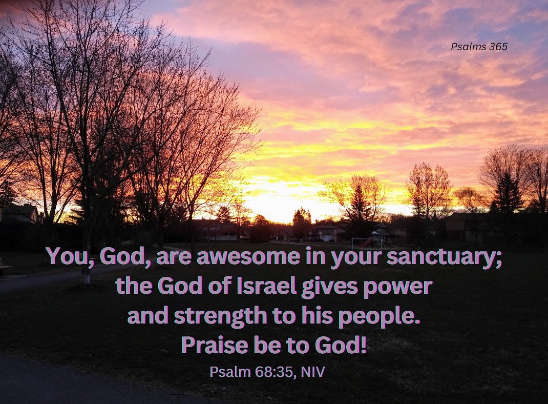 aimeespurpose's tweet photo. 6/4/25 Wednesday’s Responsorial Psalm
Psalm 68:29-30, 33-35a, 35bc-36ab
R. (33a) Sing to God, O kingdoms of the earth.
or:
R. Alleluia.
Show forth, O God, your power,
the power, O God, with which you took our part;
For your temple in Jerusalem
let the kings bring you gifts.
R. Sing to God, O Kingdoms of the earth.
or:
R. Alleluia.
You kingdoms of the earth, sing to God,
chant praise to the Lord
who rides on the heights of the ancient heavens.
Behold, his voice resounds, the voice of power:
“Confess the power of God!”
R. Sing to God, O kingdoms of the earth.
or:
R. Alleluia.
Over Israel is his majesty;
his power is in the skies.
Awesome in his sanctuary is God, the God of Israel;
he gives power and strength to his people.
R. Sing to God, O kingdoms of the earth.
or:
R. Alleluia.

Alleluia
See John 17:17b, 17a
R. Alleluia, alleluia.
Your word, O Lord, is truth;
consecrate us in the truth.
R. Alleluia, alleluia.