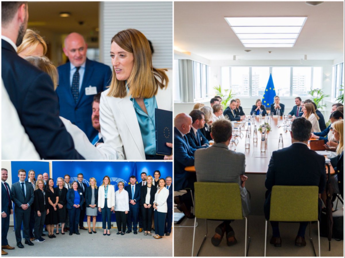 Roberta Metsola (@ep_president) on Twitter photo Good to welcome members of <a href="/USChamber/">U.S. Chamber</a> to <a href="/Europarl_EN/">European Parliament</a>, following our talks in Washington earlier this year.
Our discussion focused on how to strengthen our transatlantic relationship & economic bond.
We must keep building on these strong foundations, through boosted trade and Good to welcome members of <a href="/USChamber/">U.S. Chamber</a> to <a href="/Europarl_EN/">European Parliament</a>, following our talks in Washington earlier this year.
Our discussion focused on how to strengthen our transatlantic relationship & economic bond.
We must keep building on these strong foundations, through boosted trade and