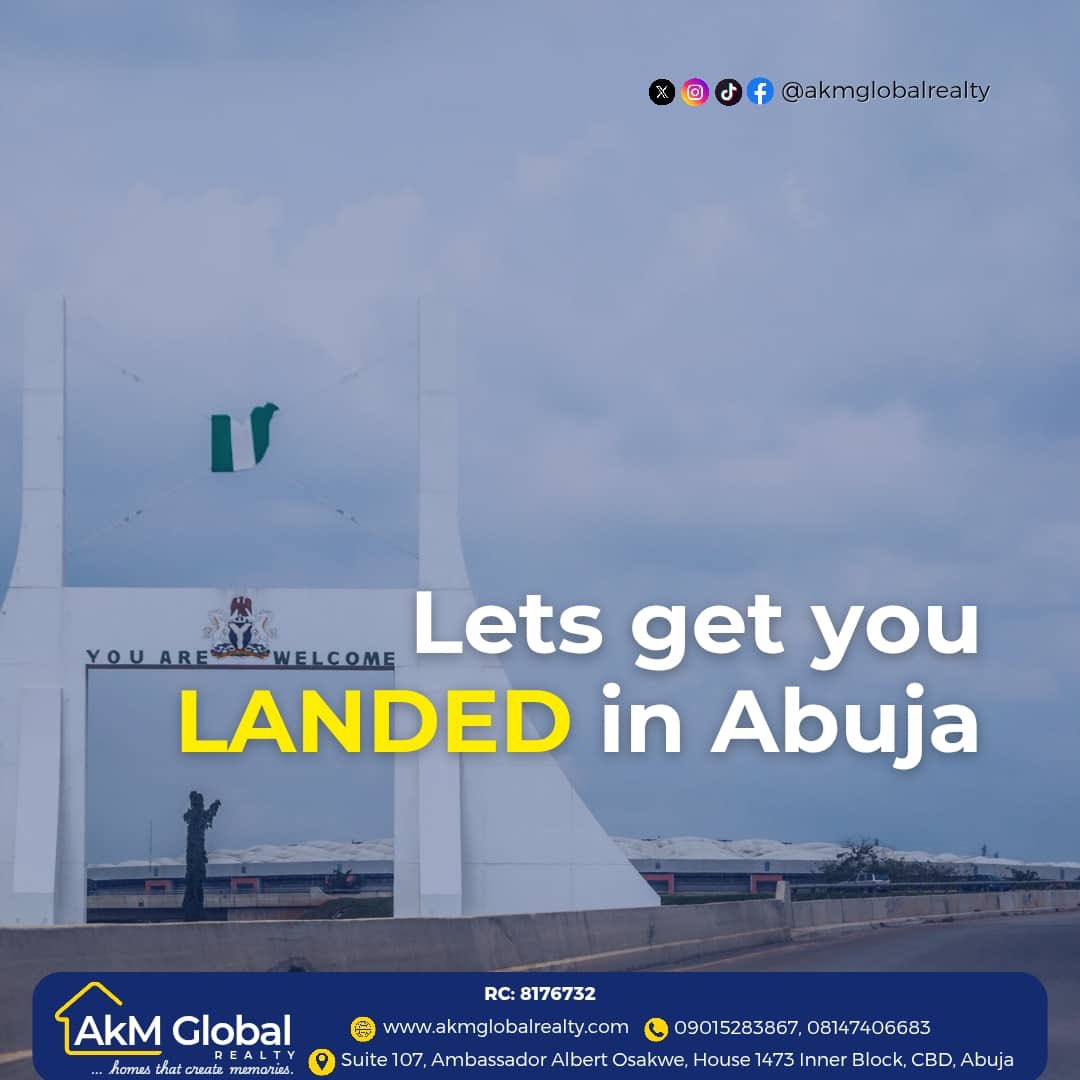 Kelechi ✌️ (@justkelechi) on Twitter photo Owning land is more than just a flex, it’s a power move. 💪
You’re not just buying space; you’re buying a long-term security, and an asset that grows while you sleep. No inflation, no rent wahala. Just smart investing.
And that’s why <a href="/Akmglobalrealty/">AkM Global Realty Limited</a> is perfect for handling all Owning land is more than just a flex, it’s a power move. 💪
You’re not just buying space; you’re buying a long-term security, and an asset that grows while you sleep. No inflation, no rent wahala. Just smart investing.
And that’s why <a href="/Akmglobalrealty/">AkM Global Realty Limited</a> is perfect for handling all