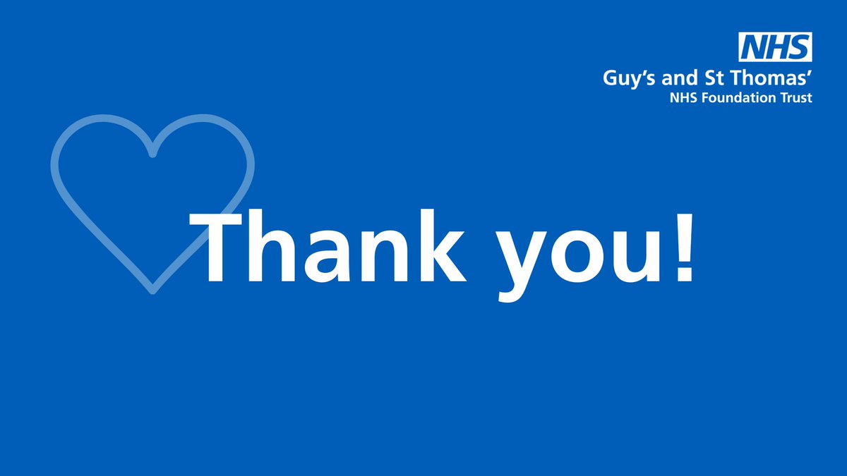 Did you know that we have over 500 volunteers across our hospitals and community sites? Thank you so much to everyone who gives their time to support our patients and colleagues!

Are you interested in volunteering for us? Learn more: guysandstthomas.nhs.uk/get-involved/v…

#VolunteersWeek