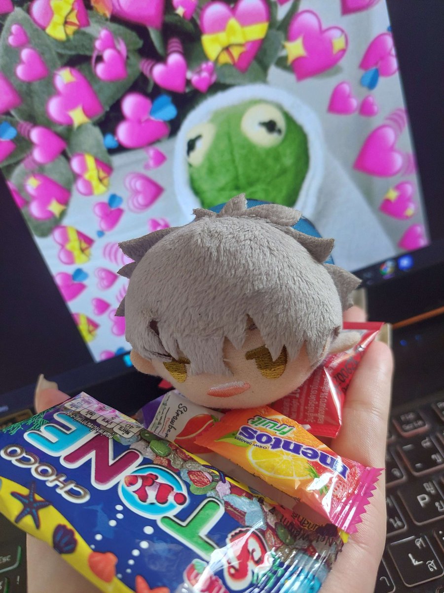 akitodezu's tweet photo. ได้รับของแล้วค่าา ขอบคุณสำหรับขนมนะคะะ น้องโคงะน่ารักมากกก 🥹💜 #รีวิวเพจร้านThankYouSmile https://t.co/JHzJanGNHo