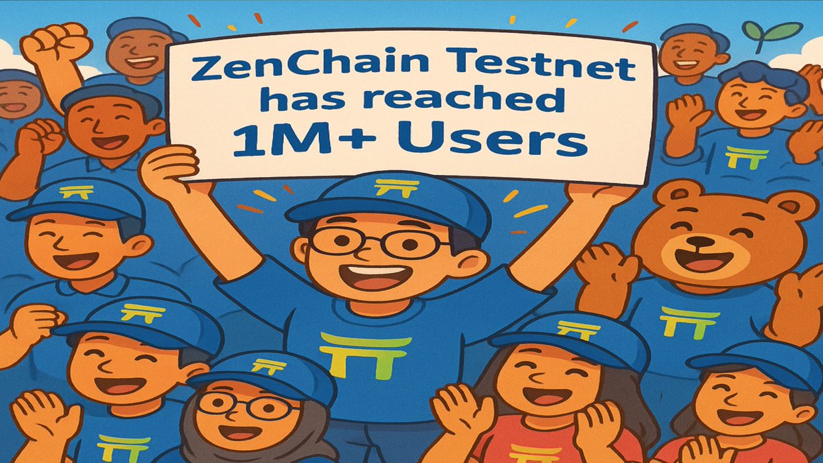 With great pride and gratitude, we are excited to announce that the ZenChain Testnet has successfully surpassed 1M+ participants! 🚀🔥

This incredible achievement would not have been possible without the passion, support, and active participation from all of you  the validators,