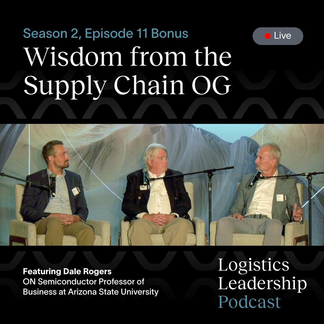 What happens when you hand a mic to a supply chain legend?

In this live episode of the #Logistics Leadership #Podcast, Karl Siebrecht &amp; Ben Dean talk with Dale Rogers about #AI and why we’re still relearning the same #supplychain lessons.

Listen: flexe.com/podcasts/live-…
