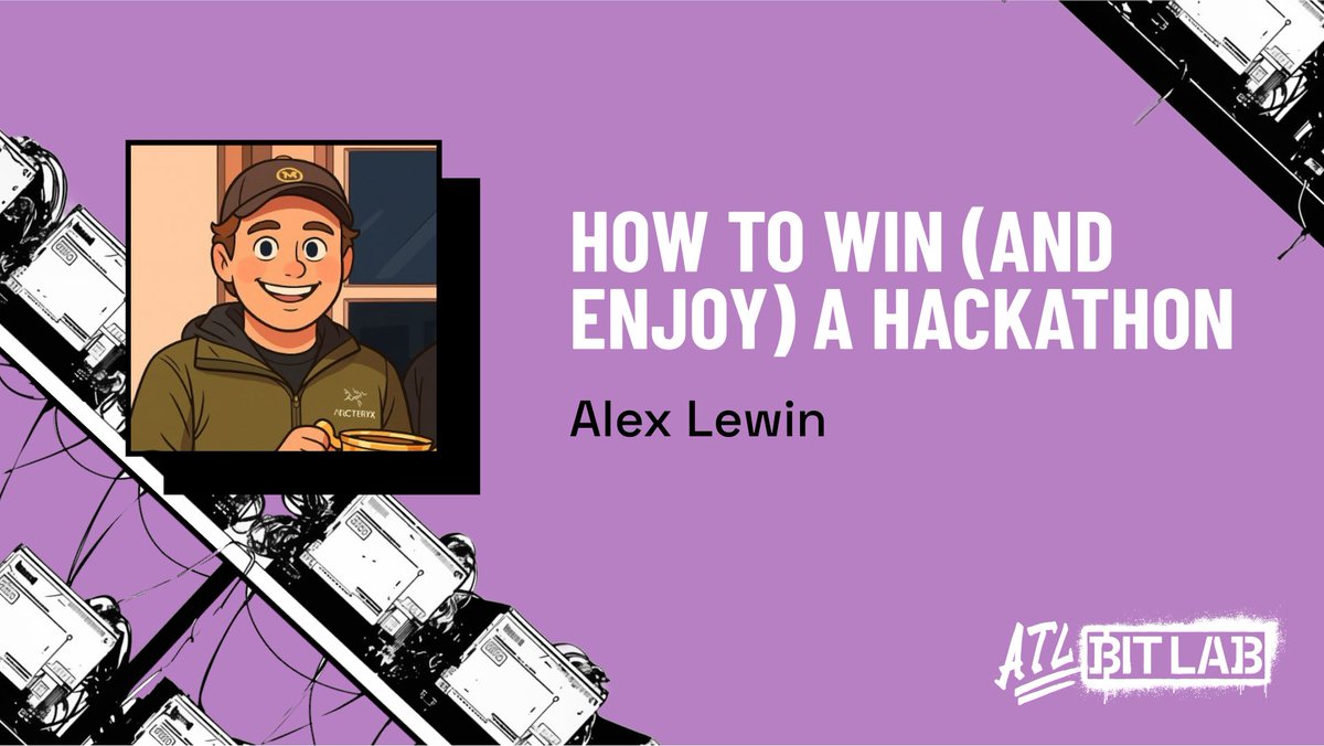 ATL BitLab (@atlbitlab) on Twitter photo Immediately after kick-off, hear from <a href="/_AlexLewin/">Alex Lewin</a> the keys to winning (and enjoying) a hackathon. Immediately after kick-off, hear from <a href="/_AlexLewin/">Alex Lewin</a> the keys to winning (and enjoying) a hackathon.