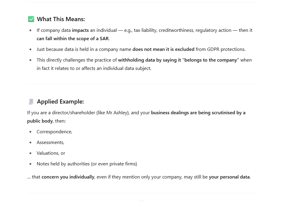 Important update on DSAR's 

If you've had redacted info or info withheld write to the data controller asking them to review it 

judiciary.uk/wp-content/upl…

<a href="/jameshurley/">James Hurley</a> <a href="/TransparencyTF/">Transparency Task Force</a> <a href="/CarshaltonArt/">[mine] Art Gallery</a> 

This time the court ruling for once is on our side