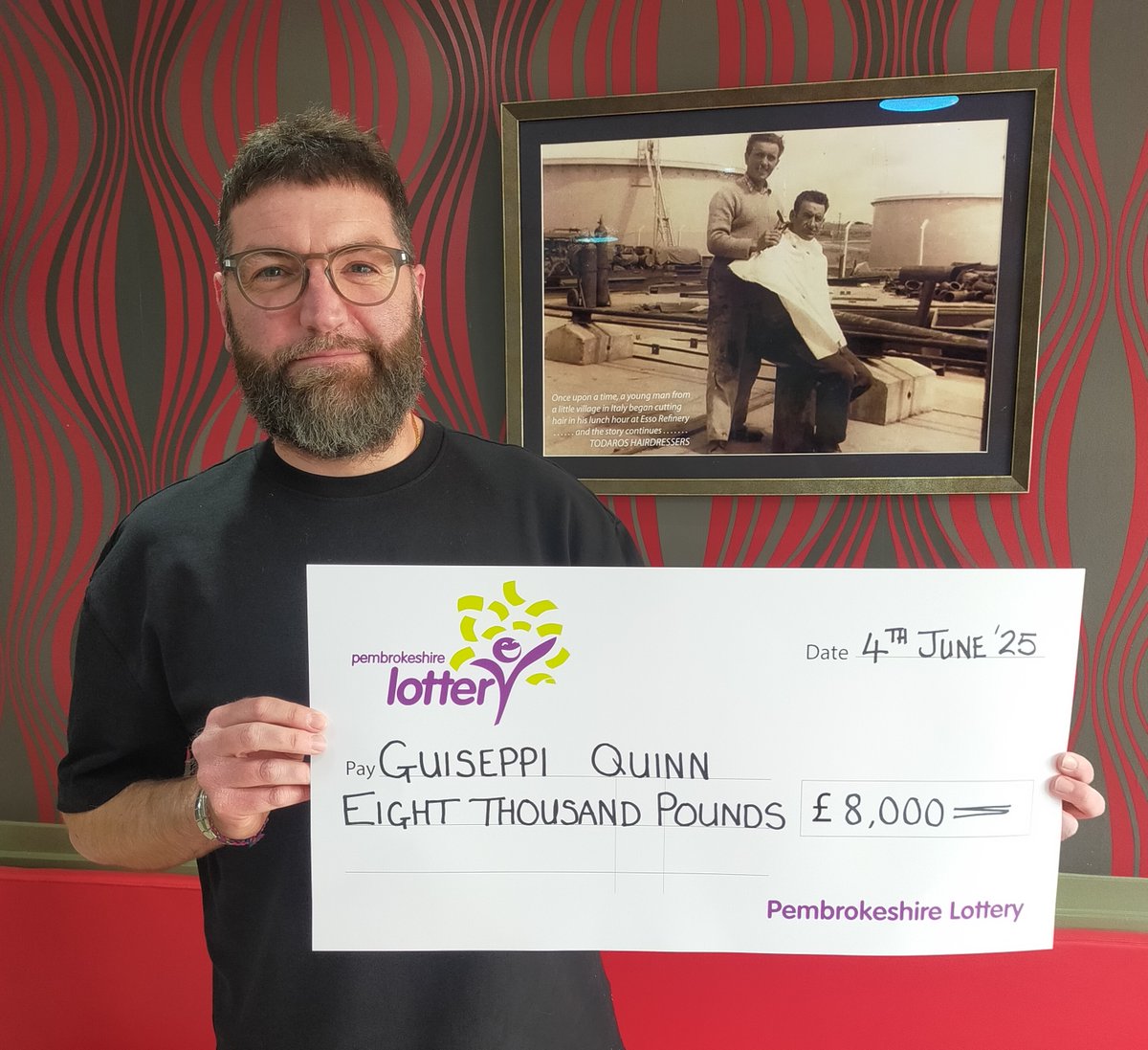 Meet our latest £8,000 Superdraw winner, Guiseppi Quinn from Milford Haven. Guiseppi told us his family were busy dreaming about spending his winnings! In fact, he'd already had a call from his daughter asking about her first car! 🚗😂