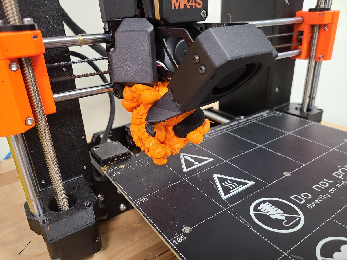 Welp... This work <a href="/Prusa3D/">Prusa3D</a> did NOT like my overnight print
