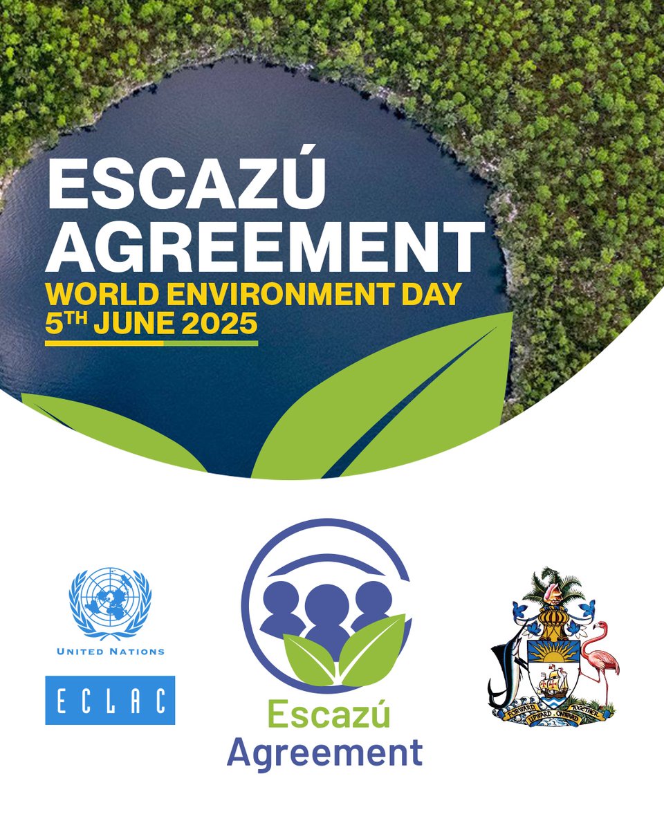 CEPAL (@cepal_onu) on Twitter photo ✳️MAÑANA 🗓️5 Junio 2025 🕗 08:00 AM (GMT -4)
En el #DíaMundialDelMedioAmbiente, el Primer Ministro de Bahamas 🇧🇸 <a href="/HonPhilipEDavis/">Philip Brave Davis</a> encabezará un evento especial para celebrar la adhesión del país al primer tratado ambiental de #AméricaLatina y el #Caribe, el #AcuerdoDeEscazú🌿 ✳️MAÑANA 🗓️5 Junio 2025 🕗 08:00 AM (GMT -4)
En el #DíaMundialDelMedioAmbiente, el Primer Ministro de Bahamas 🇧🇸 <a href="/HonPhilipEDavis/">Philip Brave Davis</a> encabezará un evento especial para celebrar la adhesión del país al primer tratado ambiental de #AméricaLatina y el #Caribe, el #AcuerdoDeEscazú🌿