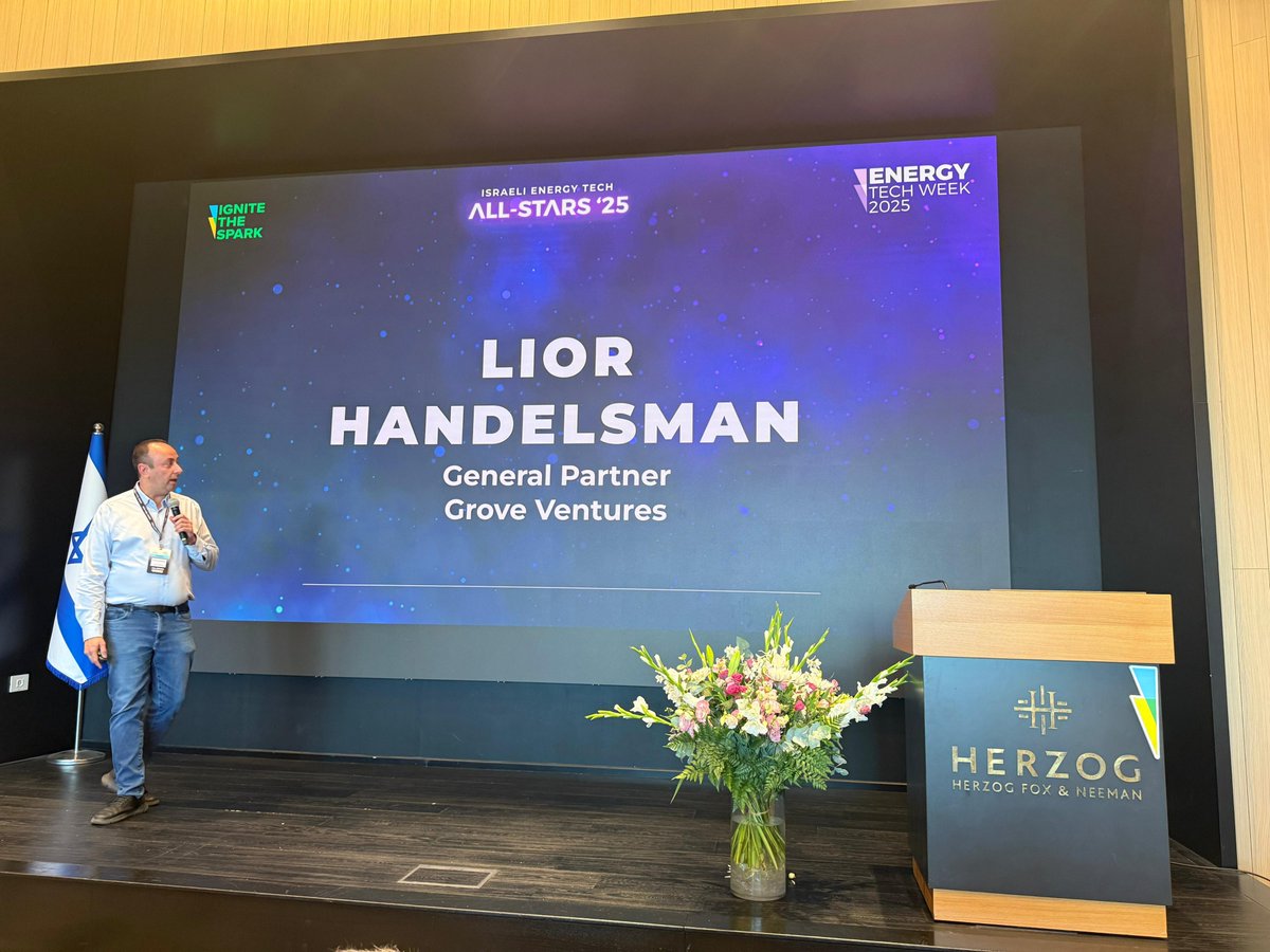 🌍Today at Energy Week, <a href="/HandelsmanLior/">Lior Handelsman</a> took the stage to share our vision for climate and energy technologies.

💡 Key takeaways:

• #AI is fueling a new wave of demand for physical #infrastructure: compute, energy, thermal, and data.

• The next platform shift is physical: