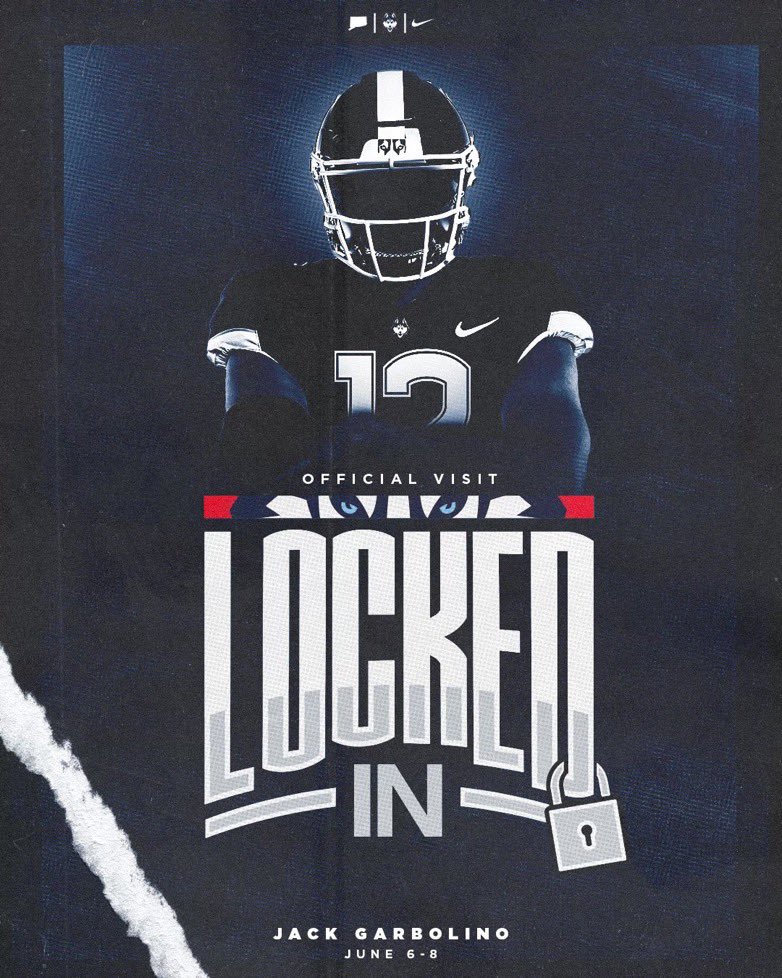 JackGarbs12's tweet image. Fired up for my official visit to UConn this weekend !!! @Red_Zone75 @Tonyrazz03