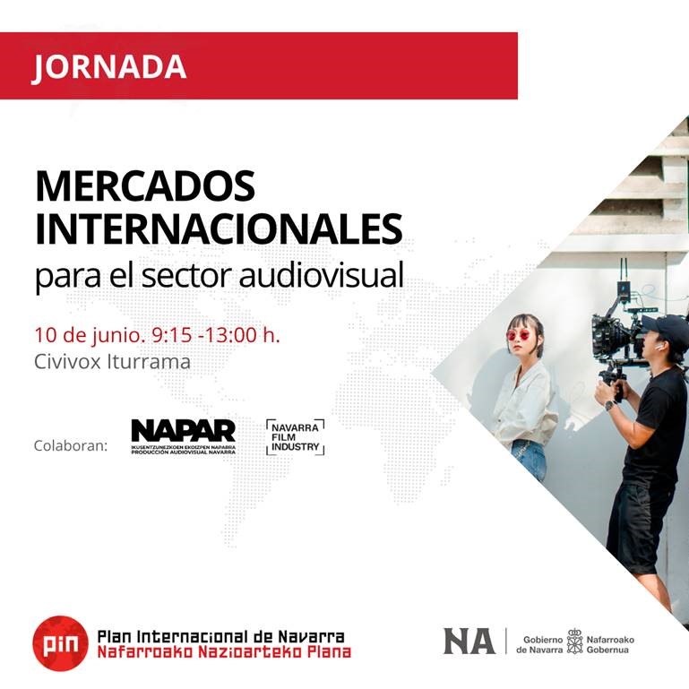 NavFilm's tweet image. 📢 Nafarroako Nazioartekotze Planak (PIN) ikus-entzunezko sektoreari zuzendutako prestakuntza-jardunaldi bat antolatu du, nazioarteko merkatuetako salmenten, joeren eta estrategien analisia ardatz hartuta

📅Ekainak 10
🕘9:15-13:00
📍Civivox Iturrama