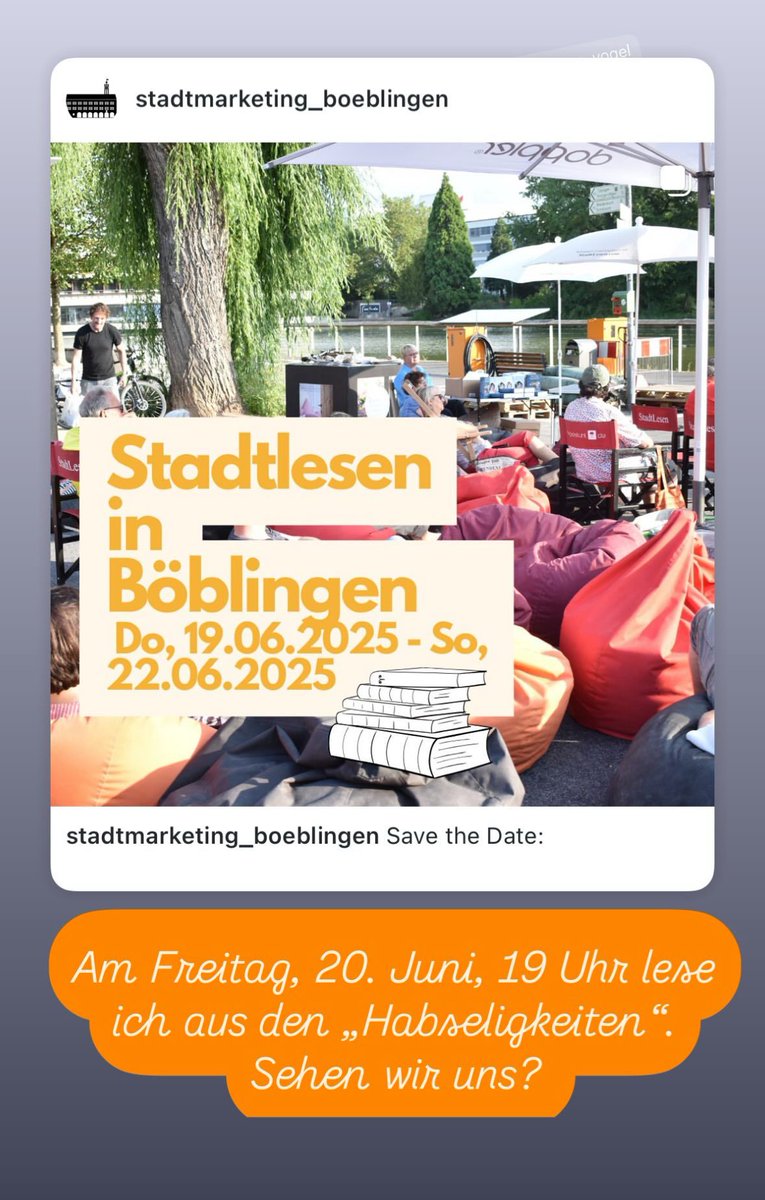 Edition Ruprecht (@editionruprecht) on Twitter photo Unsere Autorin <a href="/fraufeine/">Gerlinde Feine</a> beim #Stadtlesen in #Böblingen - natürlich aus ihrem Buch #Habseligkeiten Unsere Autorin <a href="/fraufeine/">Gerlinde Feine</a> beim #Stadtlesen in #Böblingen - natürlich aus ihrem Buch #Habseligkeiten