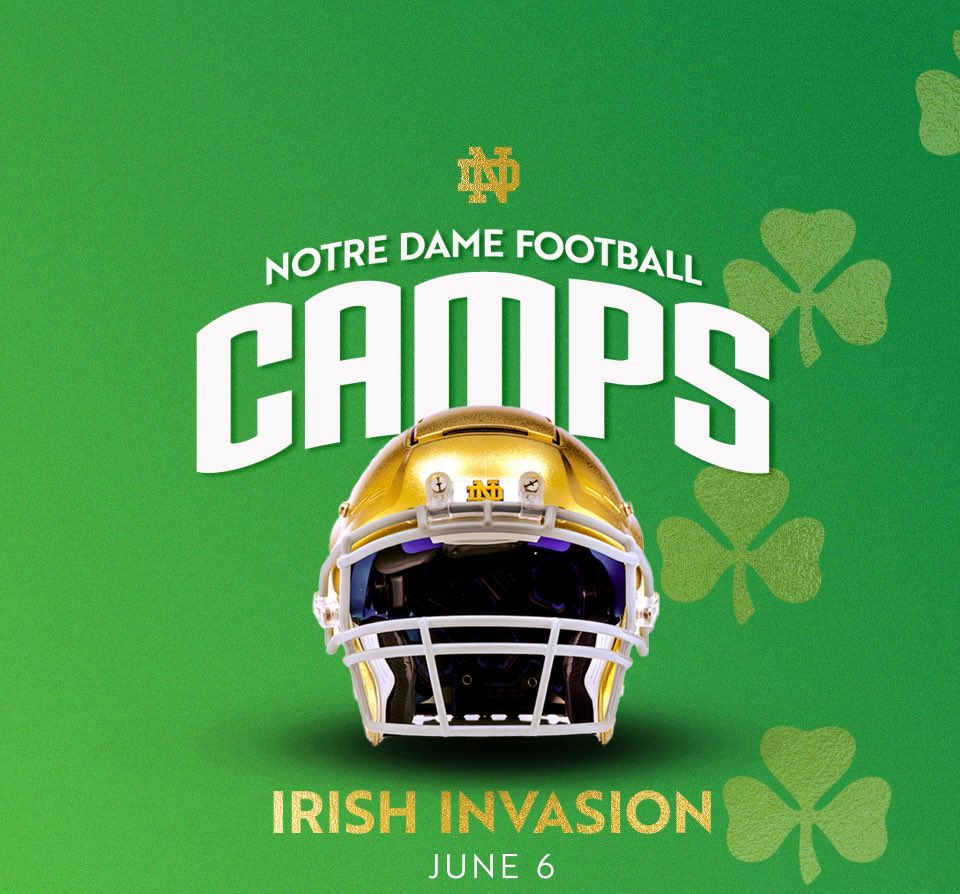 Mason Mcdermott (@masmcdermott) on Twitter photo Excited to be back at <a href="/NDFootball/">Notre Dame Football</a> June 6th!! ☘️ ☘️#Irishinvasion #GoIrish
<a href="/NoblesvilleFB/">Noblesville Football</a> <a href="/CoachDelaney52/">Rob Delaney</a> <a href="/CoachJoeRudolph/">Joe Rudolph</a> <a href="/CarterAuman/">Carter Auman</a> <a href="/AllenTrieu/">Allen Trieu</a> <a href="/SWiltfong_/">Steve Wiltfong</a> <a href="/adamgorney/">Adam Gorney</a> <a href="/TomLoy247/">Tom Loy</a> <a href="/Bryan_Ault/">Bryan Ault - Midwest Scout</a> <a href="/PrepRedzoneIN/">Prep Redzone Indiana</a> <a href="/Rivals/">Rivals</a> Excited to be back at <a href="/NDFootball/">Notre Dame Football</a> June 6th!! ☘️ ☘️#Irishinvasion #GoIrish
<a href="/NoblesvilleFB/">Noblesville Football</a> <a href="/CoachDelaney52/">Rob Delaney</a> <a href="/CoachJoeRudolph/">Joe Rudolph</a> <a href="/CarterAuman/">Carter Auman</a> <a href="/AllenTrieu/">Allen Trieu</a> <a href="/SWiltfong_/">Steve Wiltfong</a> <a href="/adamgorney/">Adam Gorney</a> <a href="/TomLoy247/">Tom Loy</a> <a href="/Bryan_Ault/">Bryan Ault - Midwest Scout</a> <a href="/PrepRedzoneIN/">Prep Redzone Indiana</a> <a href="/Rivals/">Rivals</a>