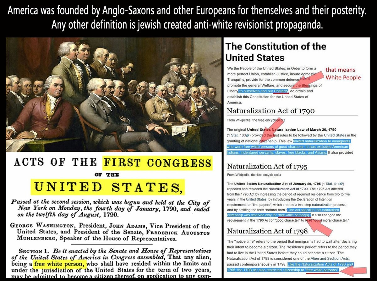 Never let them gaslight you about America's Anglo origins. We were an entirely White nation until just 60 years ago before Hart-Celler

It doesn't matter if they're 140 IQ+, doesn't matter if they pay a ton of taxes, doesn't matter if they drink beer and like football - nons will