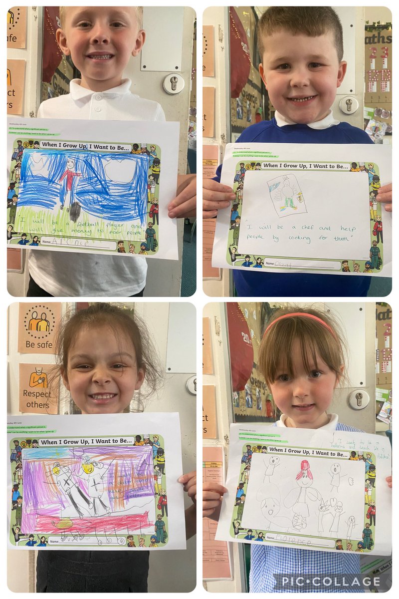 Maple Class have been learning all about significant people from our past and present and have written about what we want to be when we grow up! Look at how amazing and thoughtful our answers are! 💛