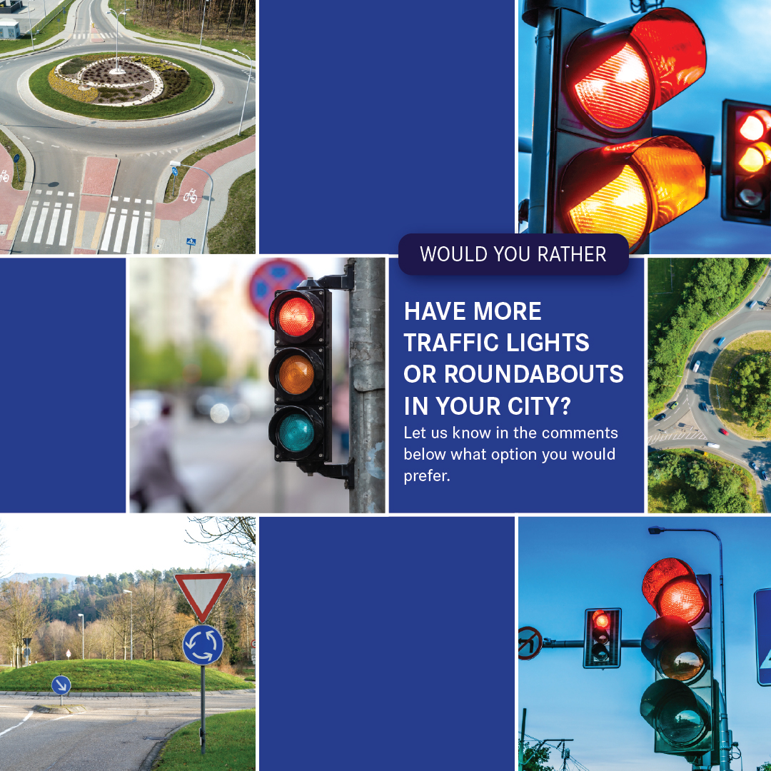 Quick poll: Would you rather see more roundabouts or traffic lights in your town? 🛑↪️ Let us know what you think — which keeps traffic flowing better in your experience?

#Traffic #Roundabouts #Engineering