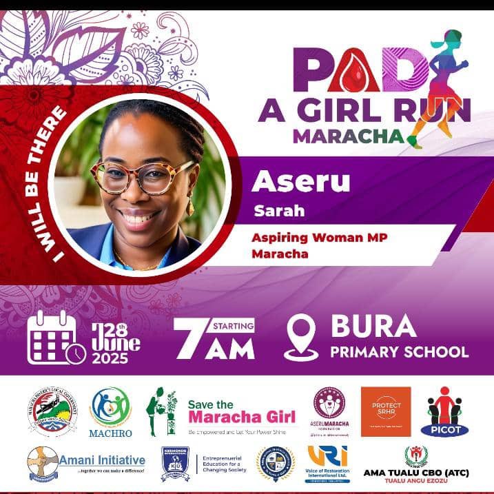As an aspiring Woman MP, I call on our community to support Pad a Girl Maracha. No girl should miss school because of her period. Together, let’s break the silence, provide pads, and protect her dignity. When we empower the girl child, we build futures, and transform Maracha.