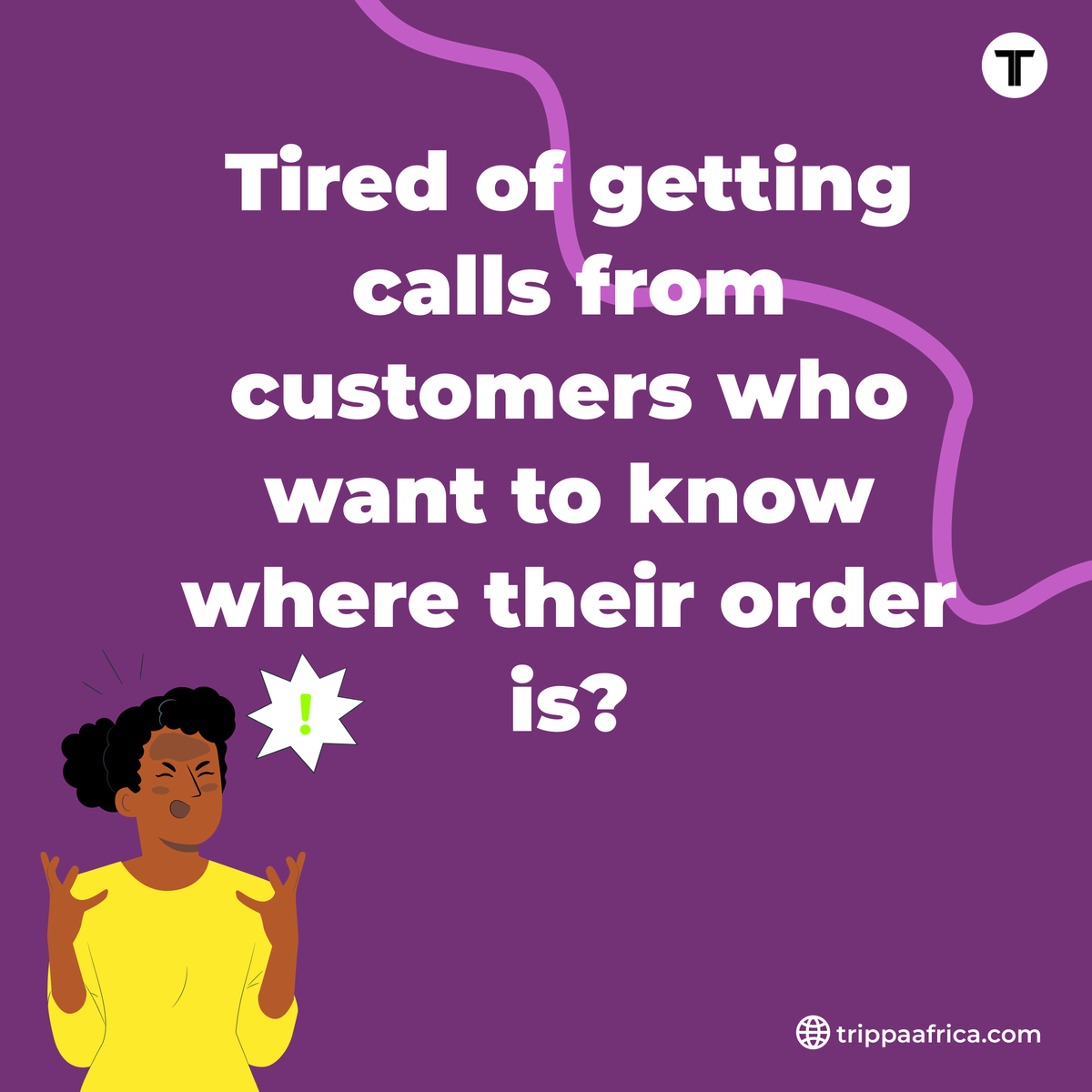 usetrippa's tweet photo. Customer: "Hello ma, abeg where my package reach now? I never see your rider o."

Business owner: You (sweating):
"Ah... he's on his way, ma!"
(Meanwhile, even you don’t know where the guy dey.)

It’s time to upgrade to Trippa and we shall send live updates to your customers. https://t.co/p2tyZzv9d3