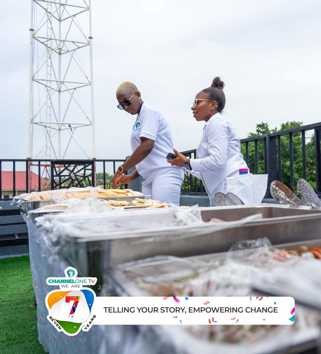 Channel1TVGHA's tweet photo. An amazing spread for an amazing day… and everything was delicious. 😋🍱
#ChannelOneTurns7 #7YearsStrong
#OneWithYou
#TellingYourStory #EmpoweringChange
#WeAre7Years https://t.co/wcJrnOcLqy