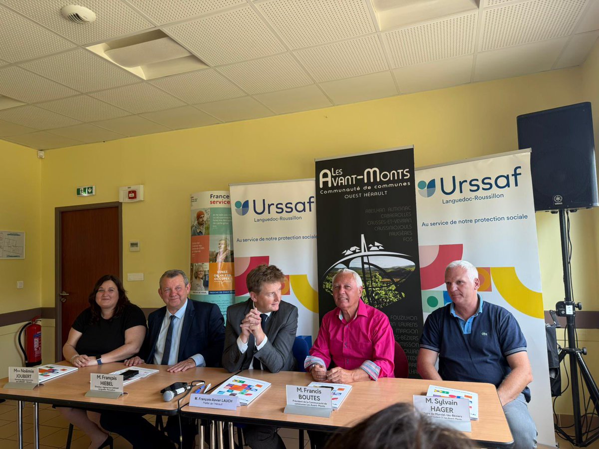 Je me suis rendu à la France Services de Murviel-les-Béziers aujourd’hui, structure portée par la Communauté de communes Les Avants-Monts. 
J’ai salué l’entrée de l’Urssaf comme 12ème opérateur France services. 
Nos concitoyens peuvent être accompagnés dans les 43 structures du