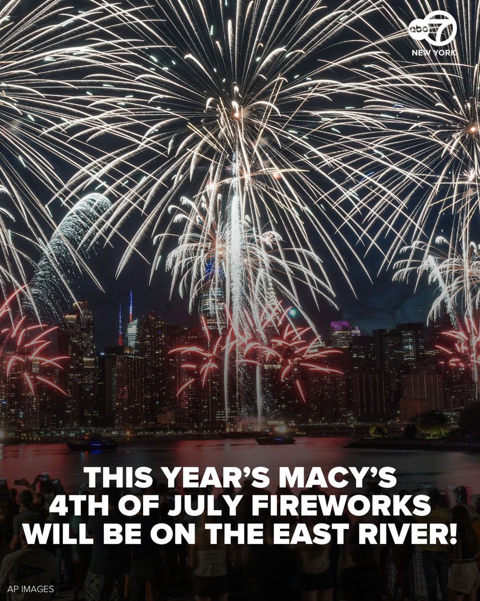 Story here 👉️ 7ny.tv/3Fo0UEr | The Independence Day show returns to the East River after relocating to the Hudson River last year. Fireworks will launch from the iconic Brooklyn Bridge and four barges surrounding the South Street Seaport.