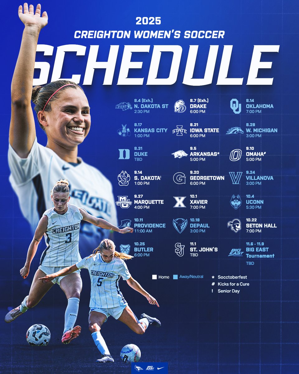 CreightonWSoc's tweet image. 📅𝐓𝐡𝐞 𝟐𝟎𝟐𝟓 𝐂𝐫𝐞𝐢𝐠𝐡𝐭𝐨𝐧 𝐖𝐨𝐦𝐞𝐧'𝐬 𝐒𝐨𝐜𝐜𝐞𝐫 𝐒𝐜𝐡𝐞𝐝𝐮𝐥𝐞 𝐢𝐬 𝐎𝐟𝐟𝐢𝐜𝐢𝐚𝐥𝐥𝐲 𝐡𝐞𝐫𝐞!!
📰 gocreighton.com/hidden/news/20…
#GoJays