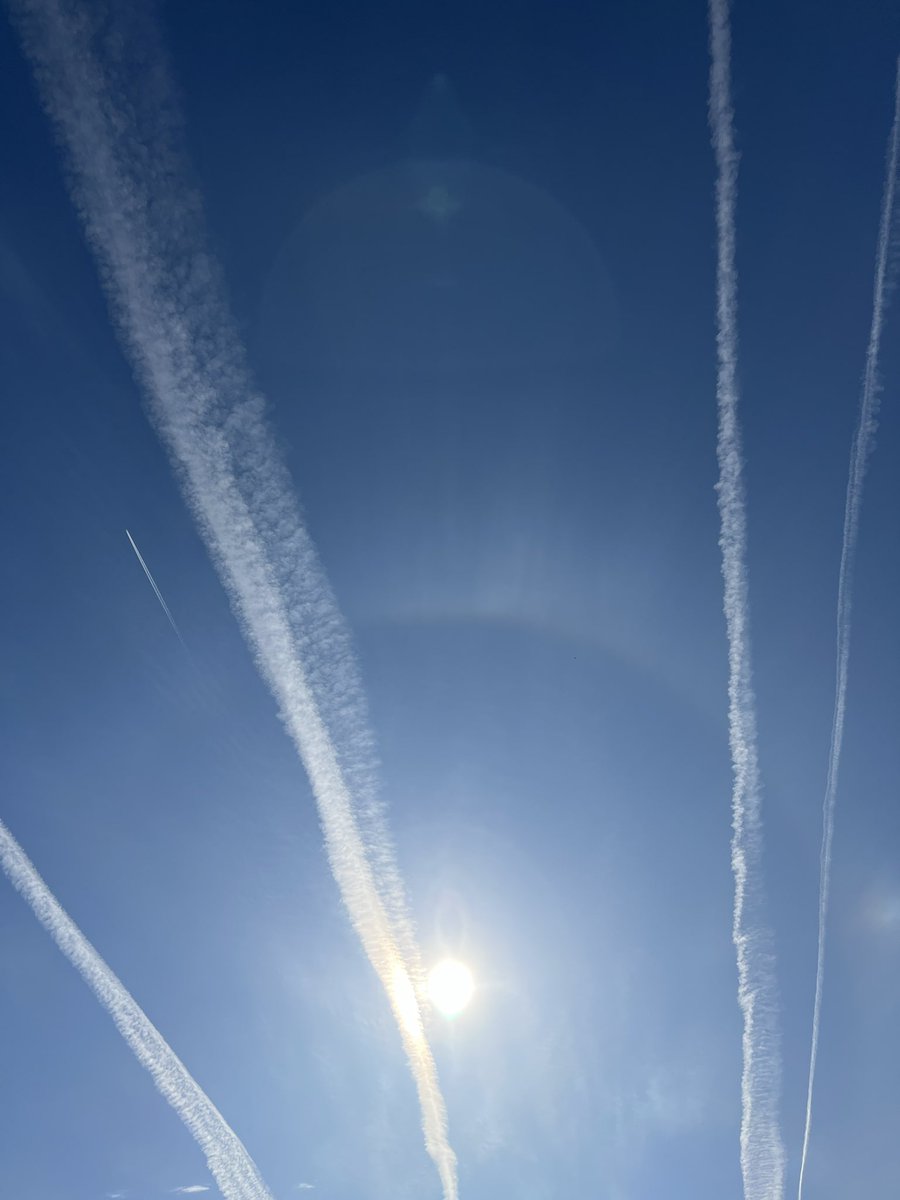 I am building cloud busters for my homestead this week.

An hour ago it was clear blue skies, not a trail in sight.

I was excited. 

Then I saw the first plane (or drone) come up over the horizon… 

Now here we are, and they aren’t stopping. 

I’ve had enough, have you?