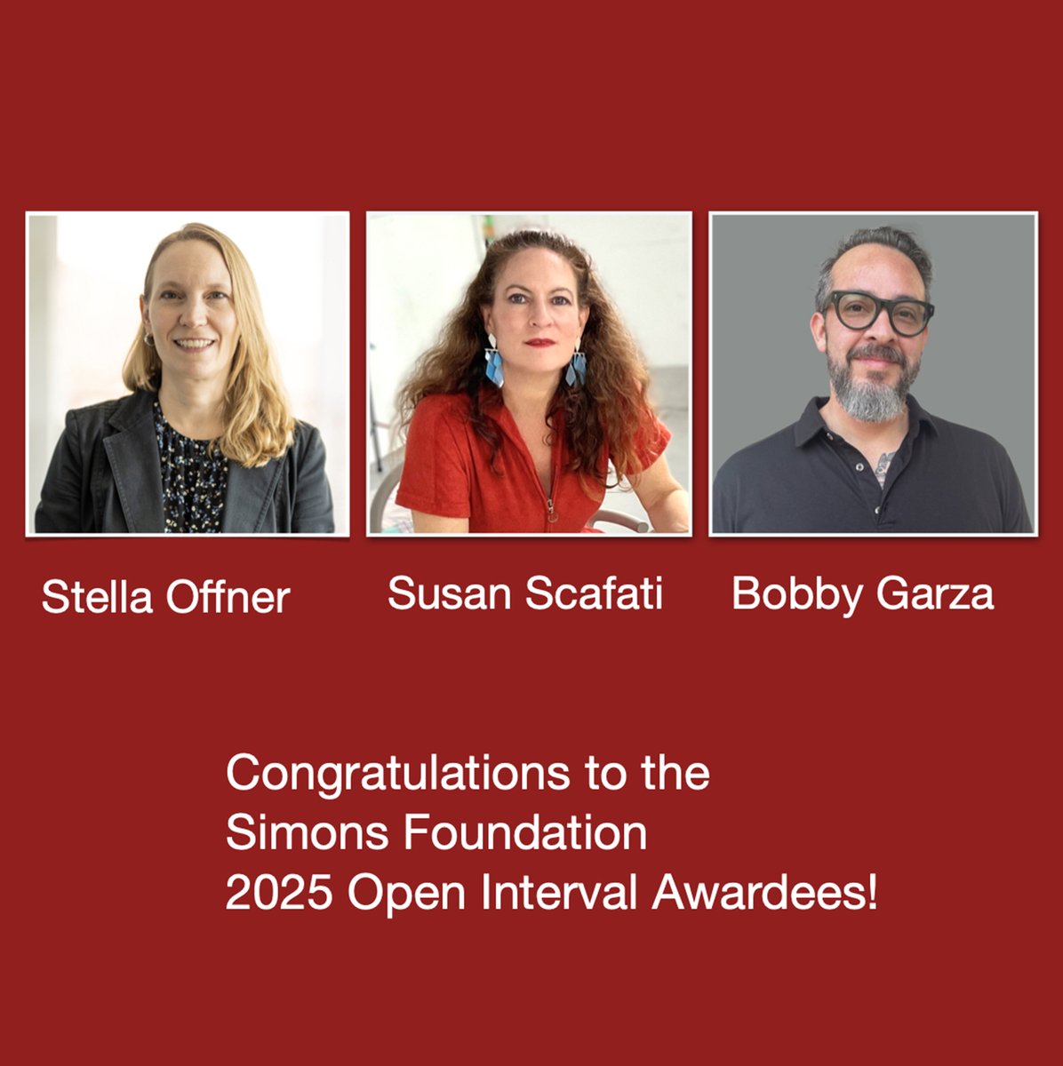 CosmicAI_Inst's tweet image. CosmicAI Director Stella Offner, artist @SusanScafati &amp;amp; Bobby Garza of the Long Center for Performing Arts, are recipients of the Simons Foundation’s Open Interval award, supporting interdisciplinary exploration across art &amp;amp; science! This collaboration is supported by @SimonsFdn