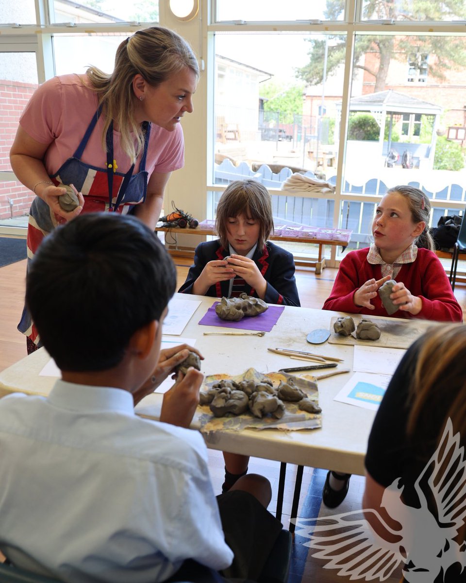 YarmSchool's tweet photo. Prep School were delighted to host a Clay Workshop, welcoming pupils from local schools to enjoy a creative day of clay modelling.
Thank you to everyone who joined us - we hope you had a great time!
#YarmPrep #ClayWorkshop #CreativeLearning https://t.co/2QtvPTfxxG