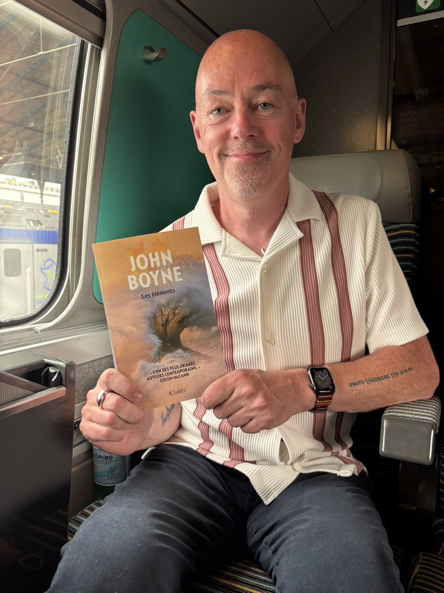John Boyne (@johnboynebooks) on Twitter photo I’m on my way to Lille, France, for an event with booksellers and my French publisher <a href="/editionsLattes/">Éditions JC Lattès</a> presented me with a copy of LES ELÉMENTS, which will be publishe here on August 30th. Gorgeous book jacket! I’m on my way to Lille, France, for an event with booksellers and my French publisher <a href="/editionsLattes/">Éditions JC Lattès</a> presented me with a copy of LES ELÉMENTS, which will be publishe here on August 30th. Gorgeous book jacket!