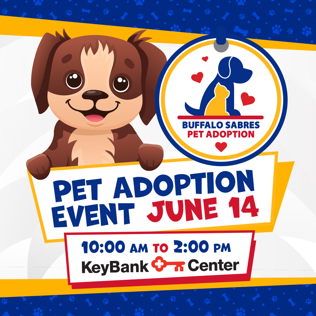 SabresPup's tweet image. Summer is the paw-fect time to bring home a new best friend!🐶🐱

Come to the Buffalo Sabres pet adoption event and pet food drive on June 14!  

More info → bufsabres.co/3FpvuNS