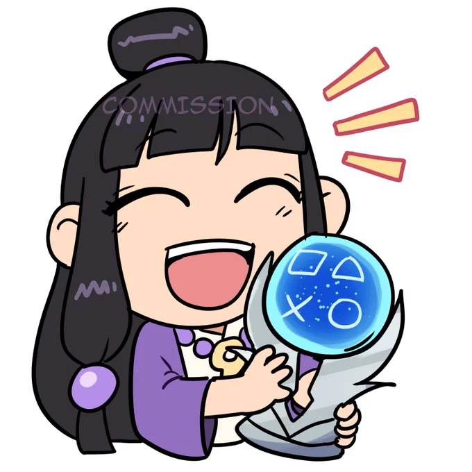 Ace Attorney discord sticker comms!