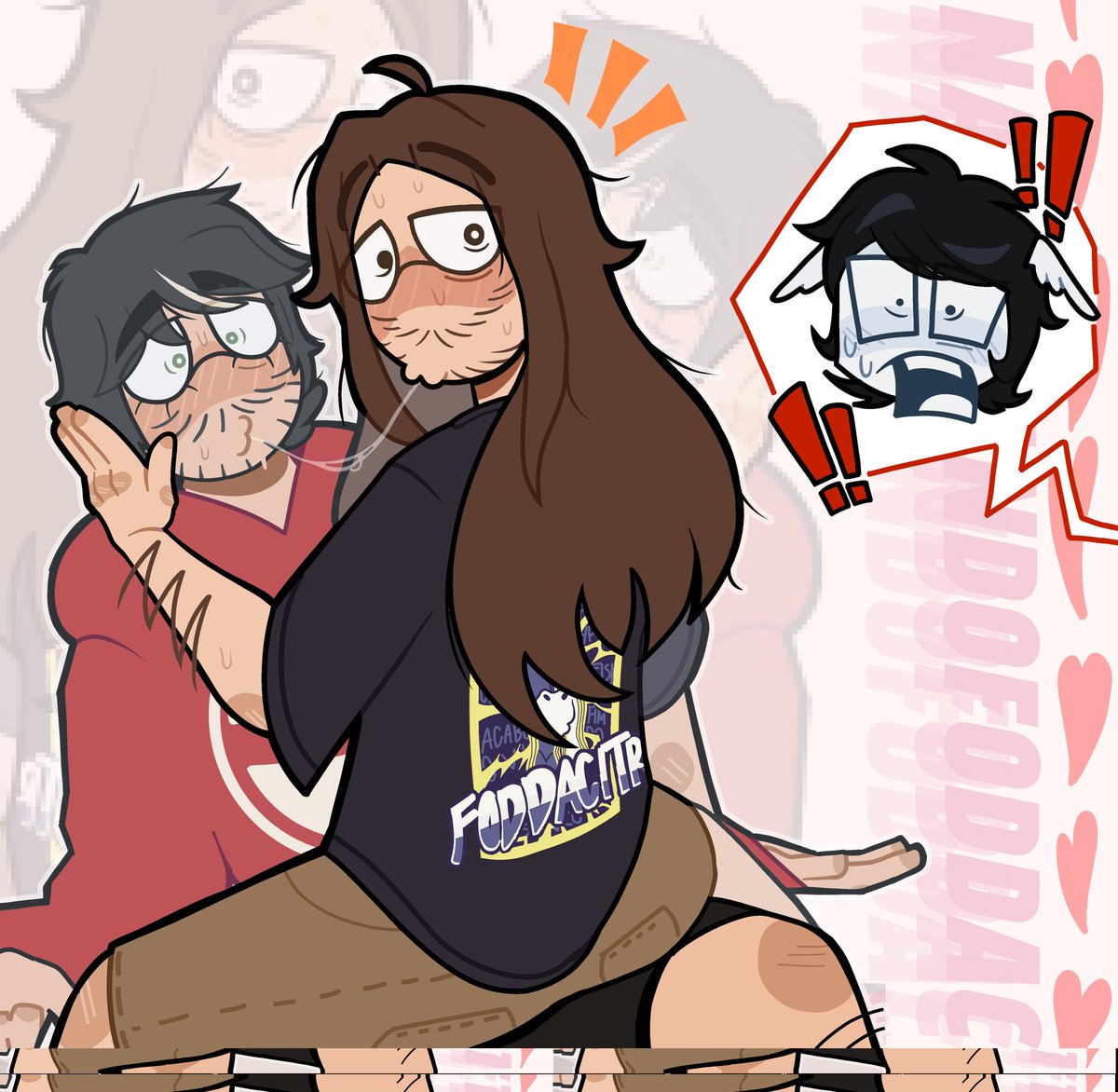 Amargura_Ofc's tweet photo. Acharam mesmo que eu ia fazer só um desenho??? ATA🙄🙄
#jffanart #namorandofoddaci #fanart https://t.co/JGdXG88w4A