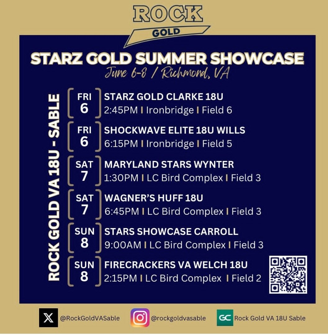London Frye (@londonfrye2026) on Twitter photo It's GO Time! Our Summer Tour kicks off this weekend in Richmond! #Letsgo <a href="/RockGoldVASable/">Rock Gold VA 18U Sable</a> <a href="/ROCKGOLDVA/">ROCK GOLD VA ORG</a> <a href="/getpureperform/">Pure Performance 🥎⚾️</a> <a href="/Hquallsumw/">Hannah Qualls</a> <a href="/UMWSoftball/">UMW Softball</a> 💪🥎 It's GO Time! Our Summer Tour kicks off this weekend in Richmond! #Letsgo <a href="/RockGoldVASable/">Rock Gold VA 18U Sable</a> <a href="/ROCKGOLDVA/">ROCK GOLD VA ORG</a> <a href="/getpureperform/">Pure Performance 🥎⚾️</a> <a href="/Hquallsumw/">Hannah Qualls</a> <a href="/UMWSoftball/">UMW Softball</a> 💪🥎