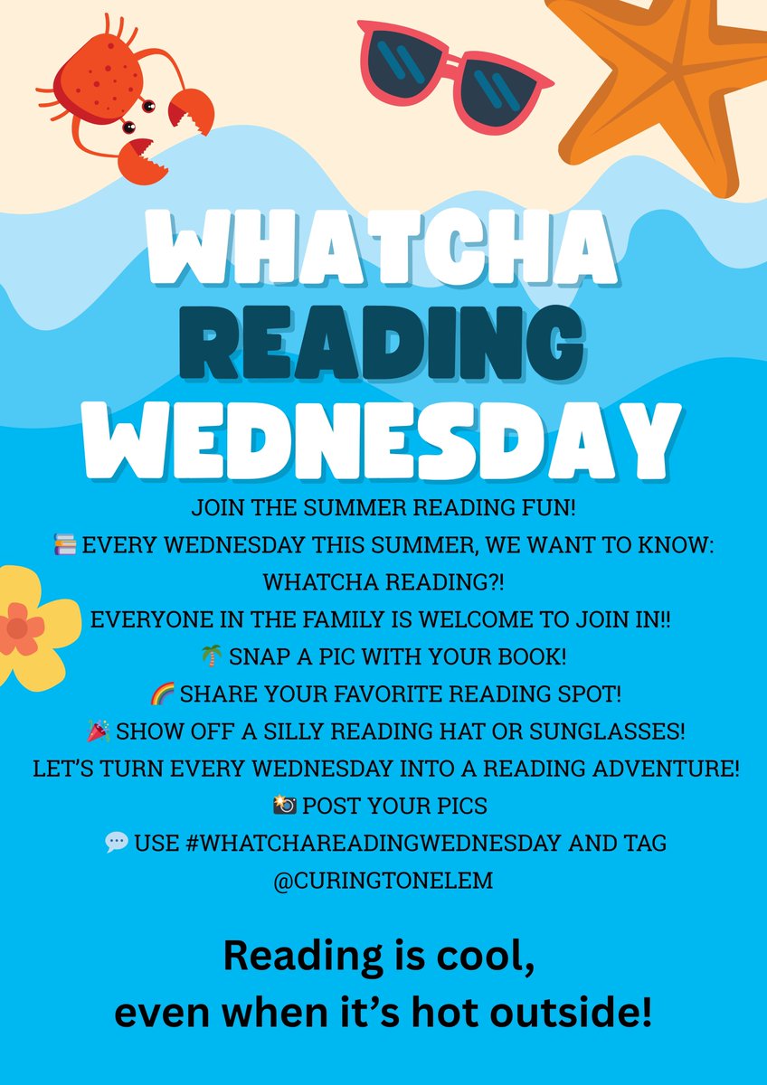 #WhatchaReadingWednesday <a href="/CuringtonElem/">Curington Elementary School</a>