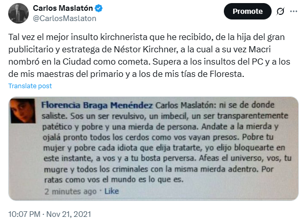 Carlos Maslatón tweet media