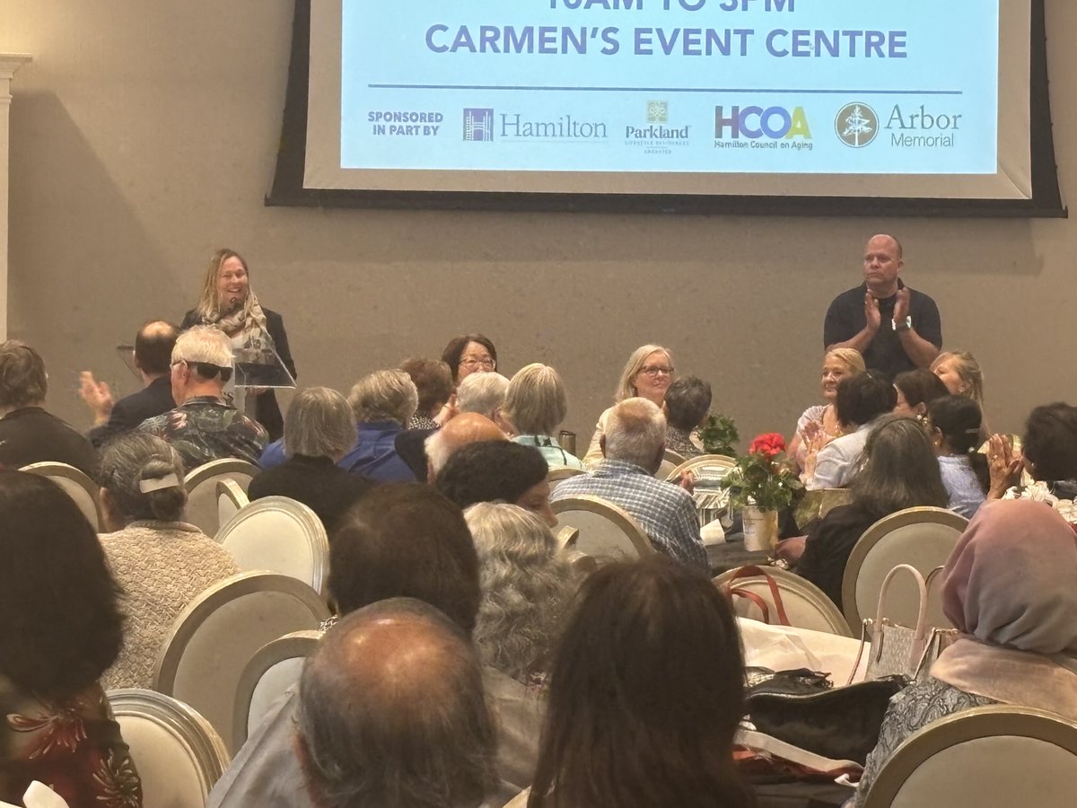 HamOnt_Aging's tweet image. The 2025 #AgeFriendlyHamilton #Seniorskickoff is off to a great start at Carmen’s today! Thanks to all who joined us to celebrate seniors in @cityofhamilton @GilbreaCentre @unitedwayhh @GoodShepherdHam @GERAScentre